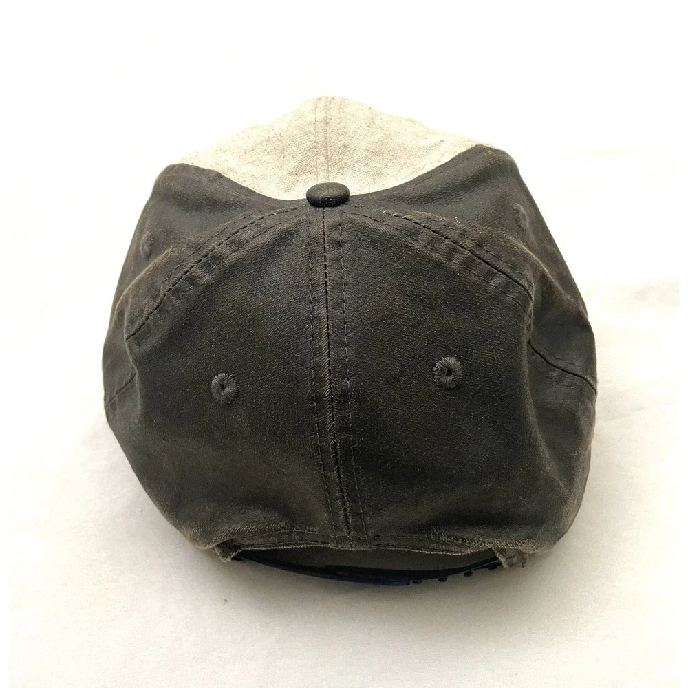 Atlanta‎ Braves Linen / Faux Leather Snapback Hat Brown / Beige Adjustable MLB